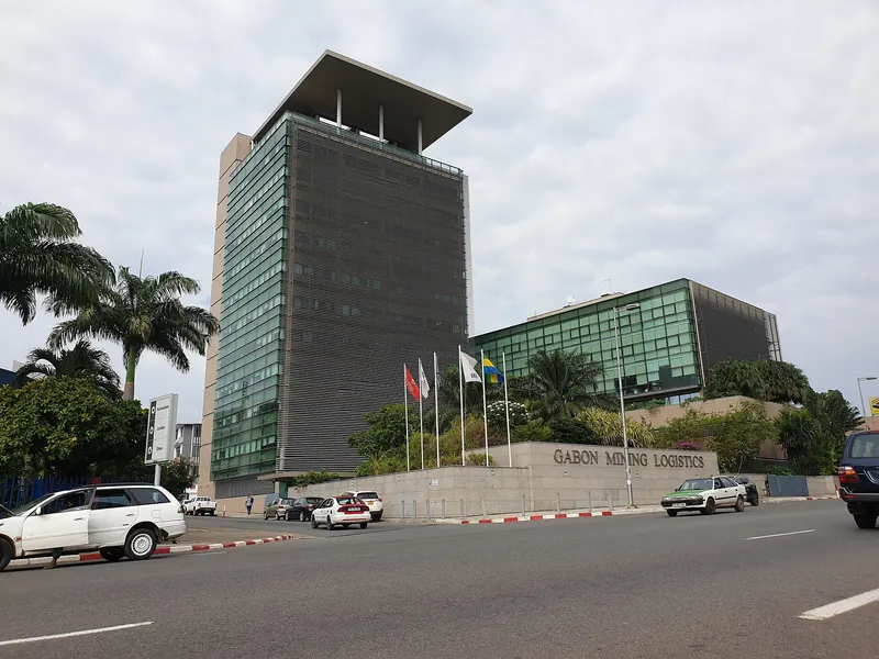 Building housing a mining logistics company in downtown Libreville